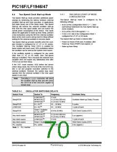 浏览型号PIC16LF1947-E/MR的Datasheet PDF文件第70页