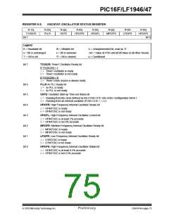 浏览型号PIC16LF1947-E/MR的Datasheet PDF文件第75页