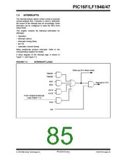 浏览型号PIC16LF1947-E/MR的Datasheet PDF文件第85页