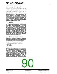 浏览型号PIC16LF1947-E/MR的Datasheet PDF文件第90页