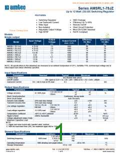 浏览型号AMSRL1-7805JZ的Datasheet PDF文件第1页
