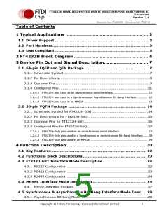 浏览型号FT4232HQ-REEL的Datasheet PDF文件第5页