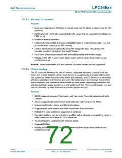 浏览型号LPC54616J512BD100的Datasheet PDF文件第72页