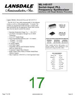 浏览型号ML145156-6P的Datasheet PDF文件第17页