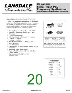 浏览型号ML145156-6P的Datasheet PDF文件第20页