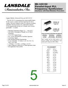 浏览型号ML145156-6P的Datasheet PDF文件第5页