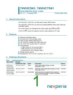 浏览型号74VHCT541的Datasheet PDF文件第1页