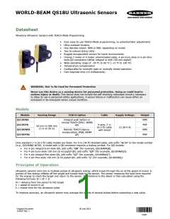 浏览型号QS18UPA的Datasheet PDF文件第1页