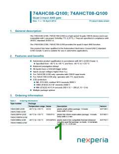浏览型号74AHC08PW-Q100的Datasheet PDF文件第1页