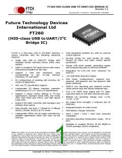 浏览型号FT260Q-R的Datasheet PDF文件第1页