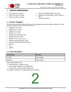 浏览型号FT260Q-R的Datasheet PDF文件第2页