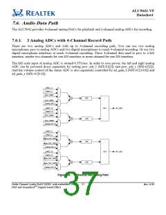 浏览型号ALC5642R-VF-CGT的Datasheet PDF文件第37页