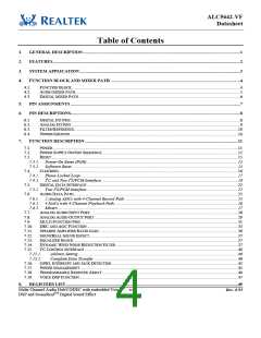 浏览型号ALC5642R-VF-CGT的Datasheet PDF文件第4页