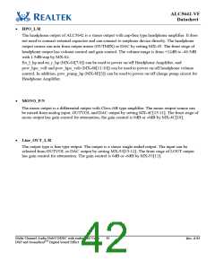 浏览型号ALC5642R-VF-CGT的Datasheet PDF文件第42页