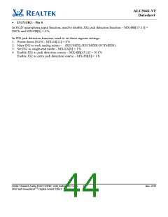 浏览型号ALC5642R-VF-CGT的Datasheet PDF文件第44页