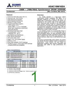 浏览型号AS4C16M16SA的Datasheet PDF文件第1页