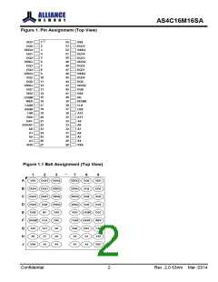 浏览型号AS4C16M16SA的Datasheet PDF文件第2页