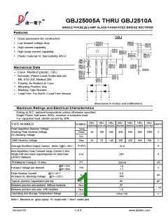 浏览型号GBJ2506A的Datasheet PDF文件第1页