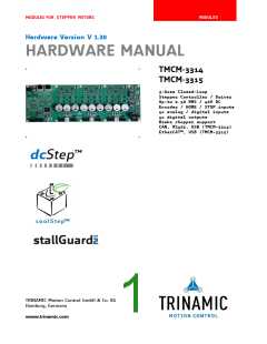 浏览型号TMCM-3314的Datasheet PDF文件第1页