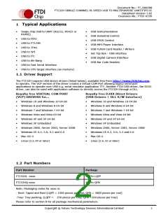 浏览型号FT232HQ-xxxx的Datasheet PDF文件第2页