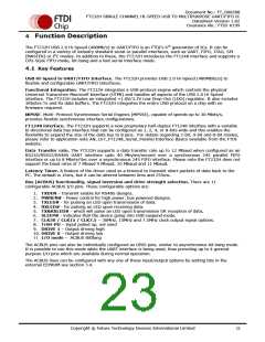 浏览型号FT232HQ-xxxx的Datasheet PDF文件第23页