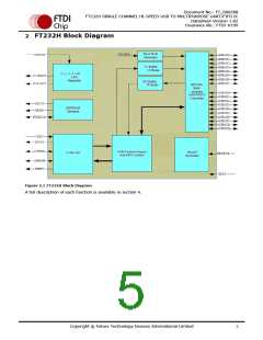浏览型号FT232HQ-xxxx的Datasheet PDF文件第5页