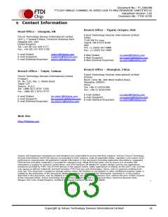 浏览型号FT232HQ-xxxx的Datasheet PDF文件第63页