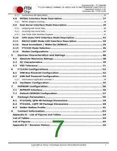 浏览型号FT232HQ-xxxx的Datasheet PDF文件第7页