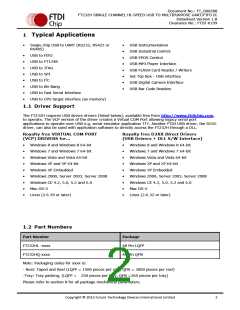 浏览型号FT232HL-TRAY的Datasheet PDF文件第2页
