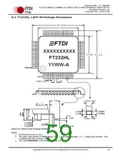 浏览型号FT232HL-TRAY的Datasheet PDF文件第59页