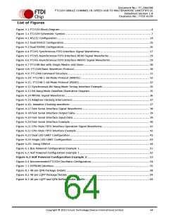 浏览型号FT232HL-TRAY的Datasheet PDF文件第64页
