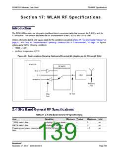 浏览型号BCM4339XKWBGT的Datasheet PDF文件第139页