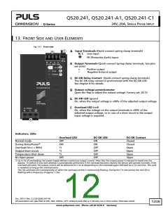 浏览型号QS20.241-C1的Datasheet PDF文件第12页