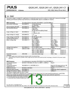 浏览型号QS20.241-C1的Datasheet PDF文件第13页