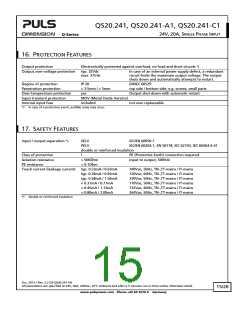 浏览型号QS20.241-C1的Datasheet PDF文件第15页