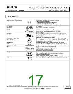 浏览型号QS20.241-C1的Datasheet PDF文件第17页