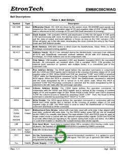 浏览型号EM68C08CWAG-18H的Datasheet PDF文件第5页