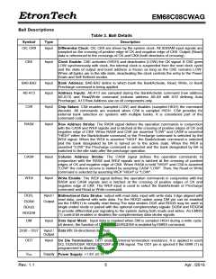 浏览型号EM68C08CWAG-25H的Datasheet PDF文件第5页