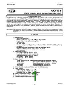 浏览型号AK4436VN的Datasheet PDF文件第1页