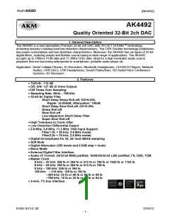 浏览型号AK4492ECB的Datasheet PDF文件第1页