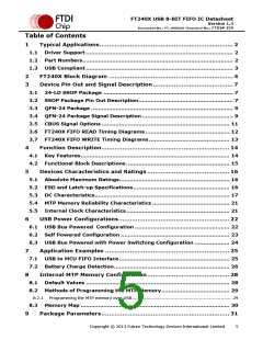 浏览型号FT240XS-R的Datasheet PDF文件第5页