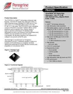 浏览型号PE43704MLCA-Z的Datasheet PDF文件第1页