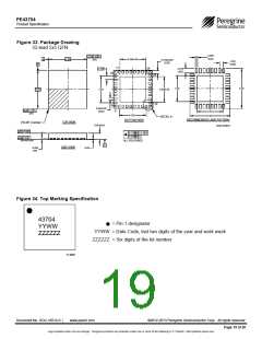 浏览型号PE43704MLCA-Z的Datasheet PDF文件第19页