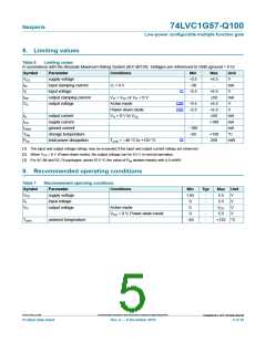 浏览型号74LVC1G57GW-Q100的Datasheet PDF文件第5页