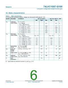 浏览型号74LVC1G57GW-Q100的Datasheet PDF文件第6页