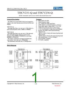 浏览型号THCV231-Q的Datasheet PDF文件第1页