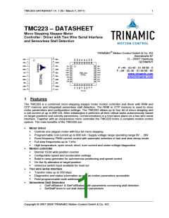 浏览型号TMC223的Datasheet PDF文件第1页