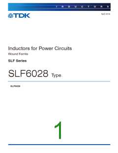 浏览型号SLF6028T-6R8M1R5-PF的Datasheet PDF文件第1页
