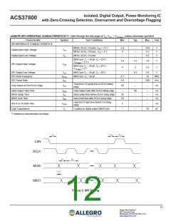 浏览型号ACS37800KMACTR-0305BI2C的Datasheet PDF文件第12页