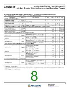 浏览型号ACS37800KMACTR-0305BI2C的Datasheet PDF文件第8页